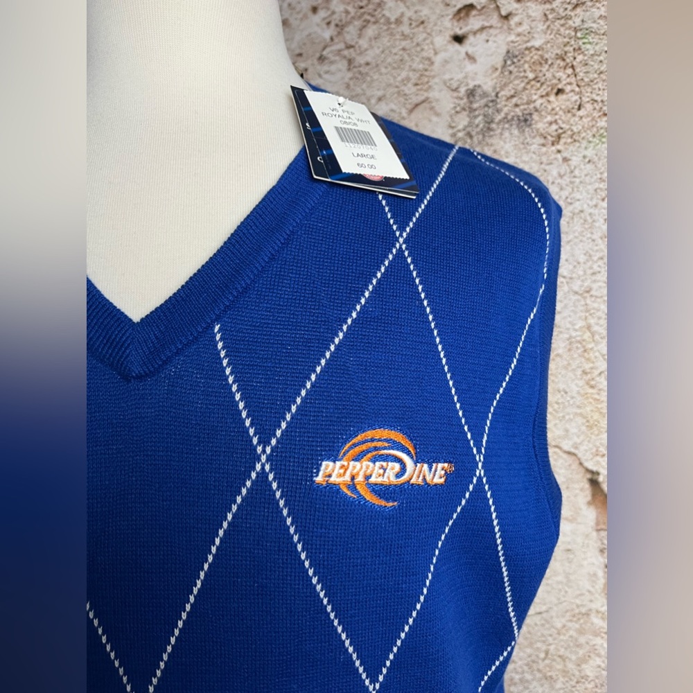 Pepperdine university, VESI sportswear, NWT, Pull over vest. Men’s Size medium